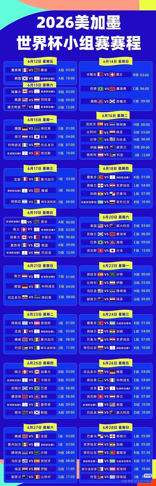 2026世界杯直播一览最新时间表官网入口 2026世界杯直播一览最新时间表官网入口